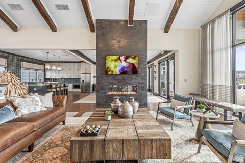 Fireplace Lounge at Ovation at Town Madison, Alabama